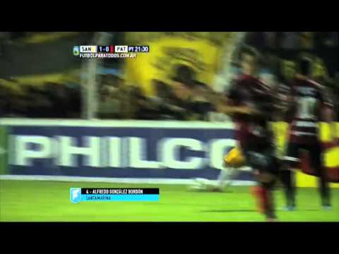 Gol de González Bordón. Santamarina 1 - Patronato 0. Final del Reducido. B Nacional 2015. FPT.