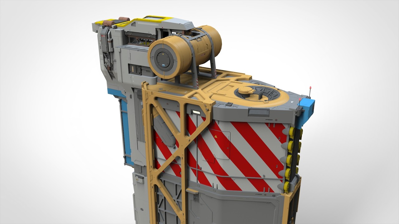 Научно-фантастическая архитектура 14 3D Модель