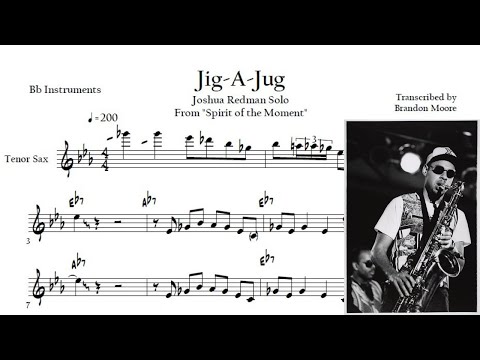 Joshua Redman Solo Transcription | "Jig-A-Jug" | Spirit of the Moment - Live at the Village Vanguard