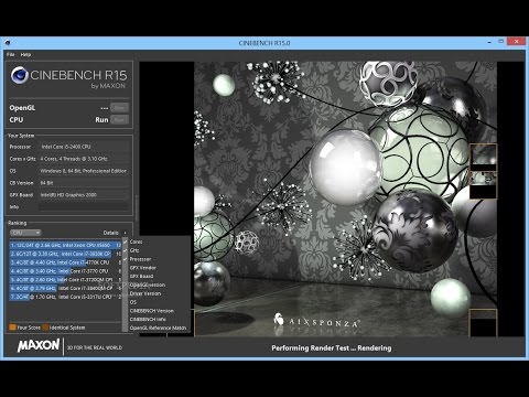 Running Cinebench R15 in 36 secs on a 4 Processor IBM x3850 M2 Server