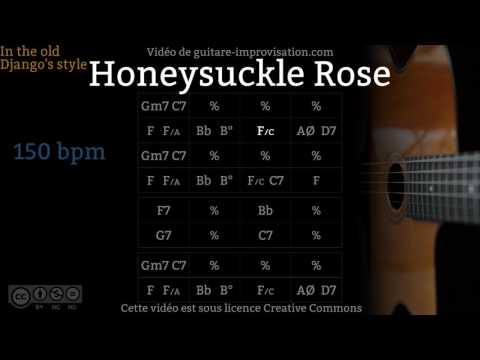 Honeysuckle Rose (150 bpm) - Gypsy jazz Backing track / Jazz manouche
