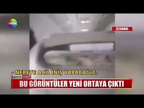 Uçakta korku dolu anlar!