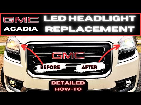 The best guide for changing headlights on your GMC Acadia