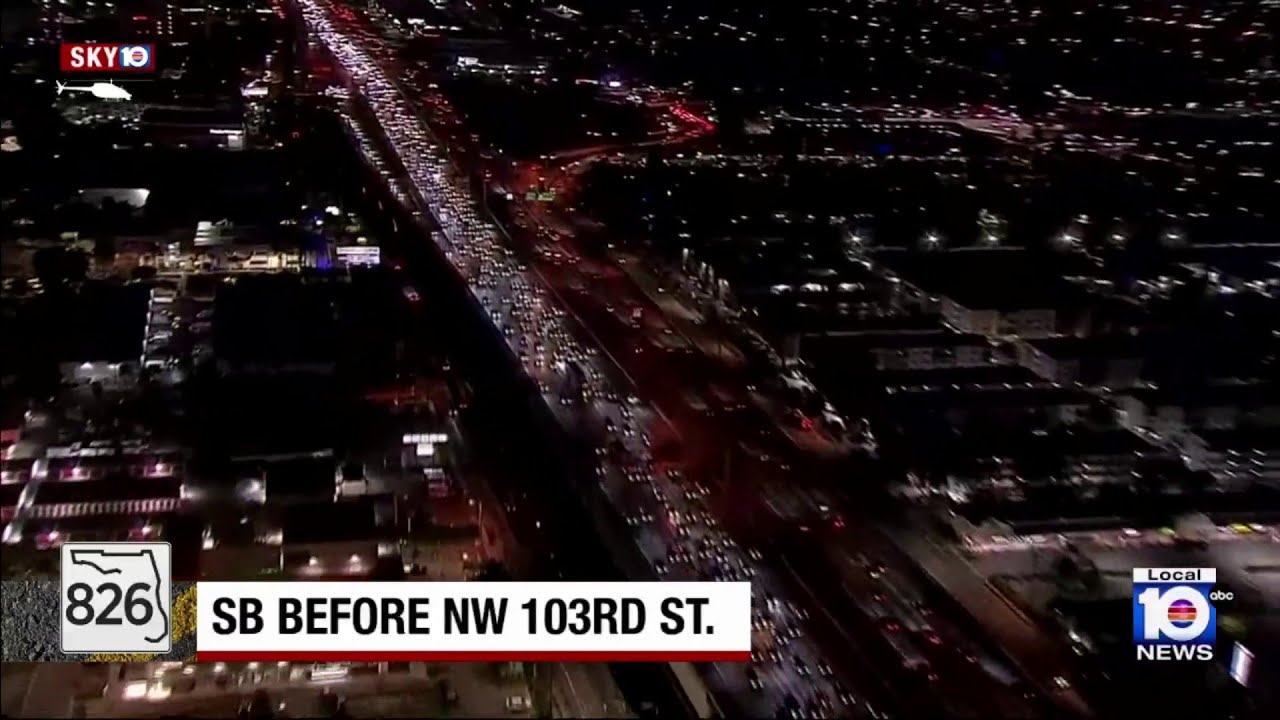 Crash affects Palmetto Expressway traffic in Miami-Dade