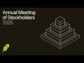 Robinhood Markets Inc 2025 Annual Meeting Of Stockholders