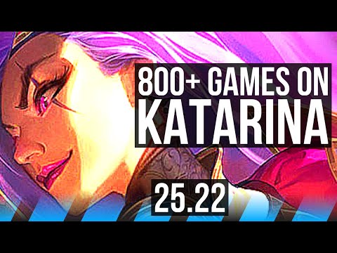 KATARINA vs YONE (MID) | 14/3/6, 800+ games | KR Master | 25.22