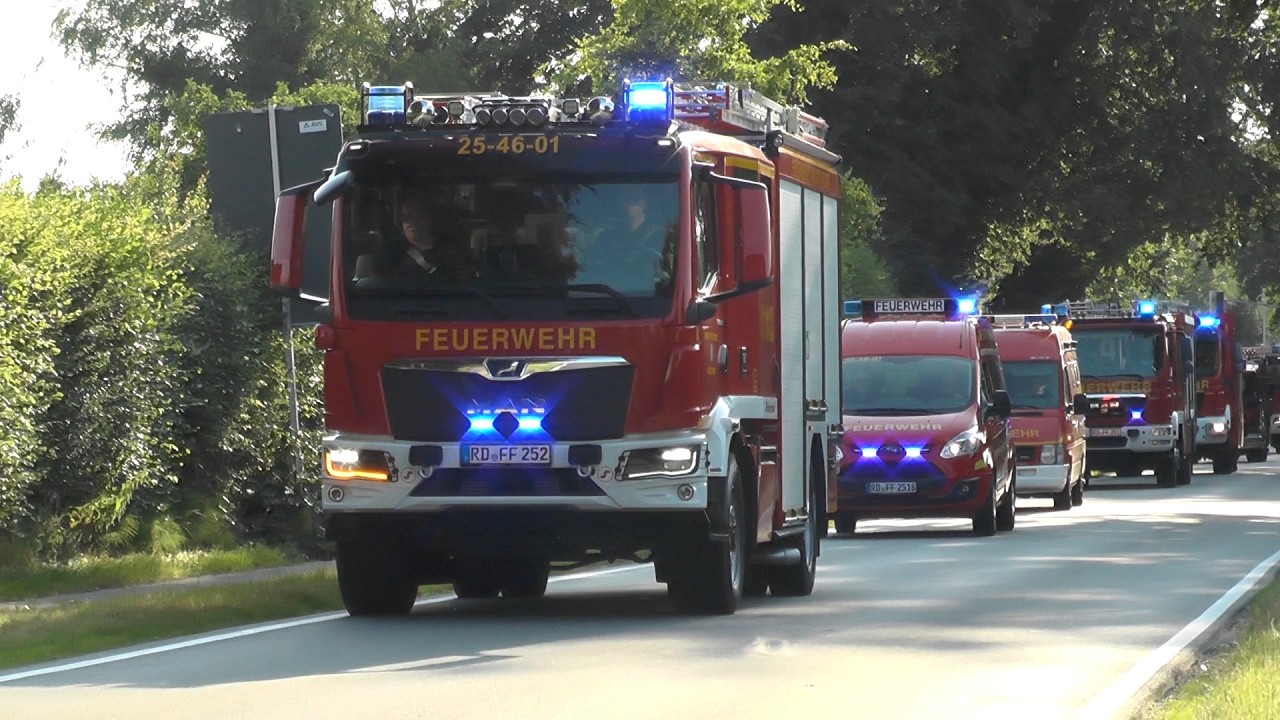 [Ankunft NEUES LF20] Fahrzeugkorso Freiwillige Feuerwehr Schacht-Audorf