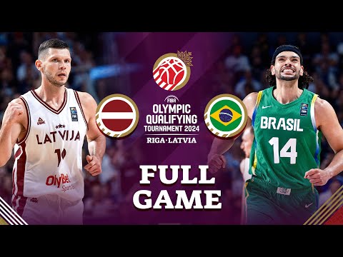 Latvia v Brazil | Full Basketball Game | FIBA Olympic Qualifying Tournament 2024 - Latvia