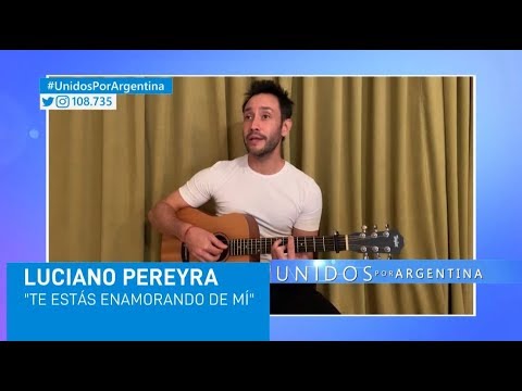Luciano Pereyra cantó "Te estás enamorando de mi" con su guitarra
