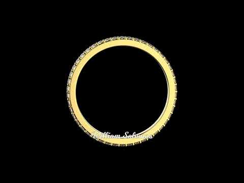 Pave eternity ring LOGO