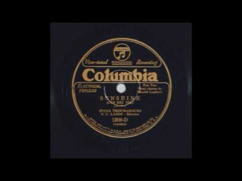 Sunshine by Ipana Troubadours, 1928