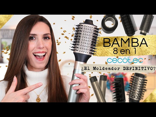 Vídeo relacionado con Cecotec Cepillo de Aire Secador Moldeador Alisador Multifunción 8 Cabezales CeramicCare AirGlam Champagne. 1400W, Tecnología Coanda, 3 Velocidades, 3 Temperaturas, Control Inteligente Calor, 110000rpm