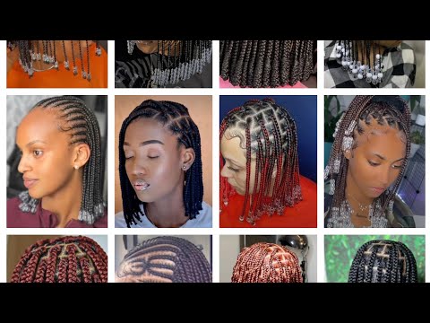 SHORT BRAIDS HAIRSTYLES//BOB//Boho PINTEREST INSPIRED 🥰