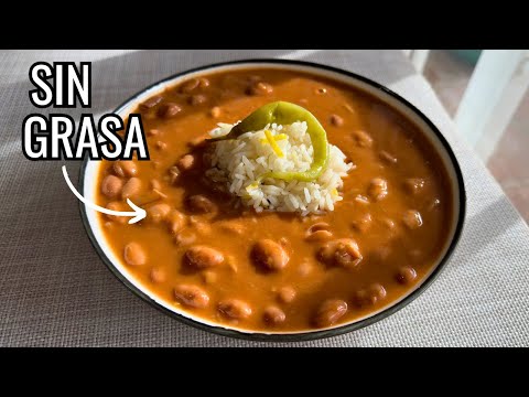 Las Mejores Judías Pintas con Arroz que has Probado | Receta Tradicional ¡SIN ACEITE!