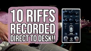 Video thumbnail for 10 Riffs Recorded Straight Into The Desk | Walrus Audio 385 MKII Overdrive Pedal Demo by Let's Play All