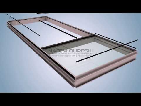 Glass curtain wall details