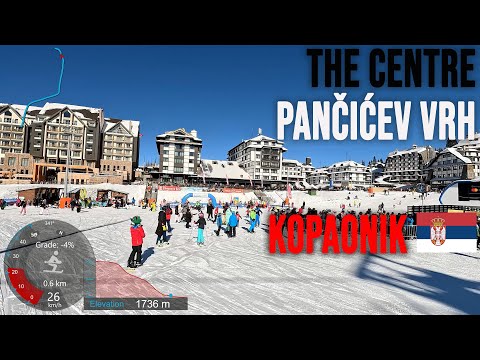 [4K] Skiing Kopaonik, The Centre - Pančićev Vrh - Sunčana Dolina - Duboka, Serbia, GoPro HERO11