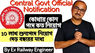 Railway New Recruitment 2022-2023| Official Update |Central Govt Latest Vacancies by Sukumar Paul