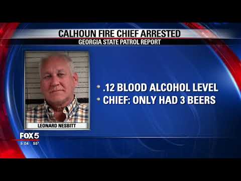 Calhoun Fire Chief Gets Dui