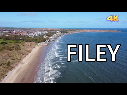 Filey drone footage 