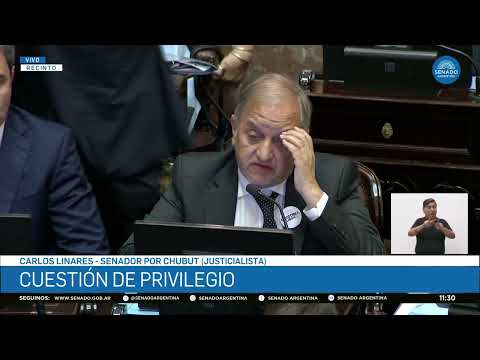 SENATOR CARLOS LINARES - SPECIAL PUBLIC SESSION 11-02-26