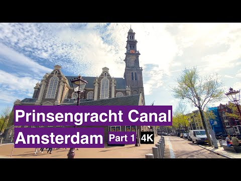 [4K] The Prince's Canal, Amsterdam Travel Tour | Walking on Prinsengracht 2021 Part 1🇳🇱| ASMR #Walk