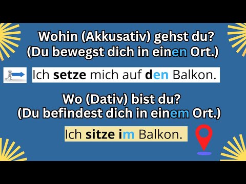 Wo? oder Wohin? | Dativ oder Akkusativ?