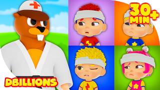 Four Little DB Babies | Mega Compilation | D Billions Kids Songs