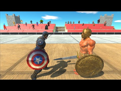Captain America vs All Units Armed - Animal Revolt Battle Simulator