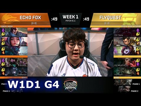 Echo Fox vs FlyQuest | Week 1 Day 1 S8 NA LCS Summer 2018 | FOX vs FLY W1D1
