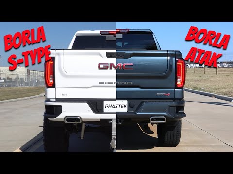 Borla GMC Sierra S-Type Exhaust vs. Borla GMC Sierra ATAK Exhaust - Phastek