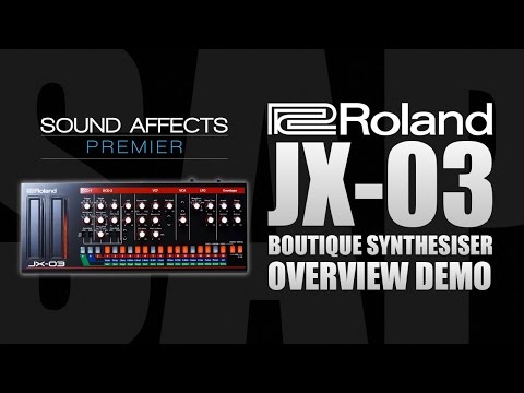 Roland JX-03 Boutique Synthesiser Overview Guide