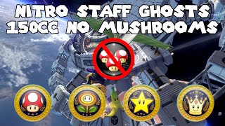 HOW TO BEAT ALL THE MK8 DELUXE STAFF GHOSTS | Part 1: Nitro Tracks, 150cc (Live Commentary)