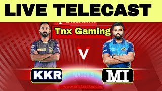 Ipl  streaming | KKR VS MI IPL LIVE MATCH |TNX GAMING | ipl 2020 live | ipl live score | mi vs kkr |