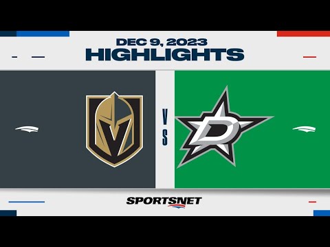 NHL Highlights | Golden Knights vs. Stars - December 9, 2023