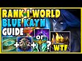 *2024 ULTIMATE BLUE KAYN GUIDE* (Rank 1 Kayn WORLD) How to play Kayn - League of Legends