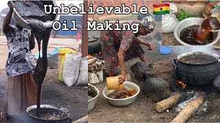 Amazing WAY OF MAKING OIL || Palm Kernel Oil || Sunyani Ghana