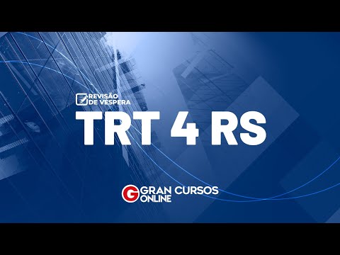 TRT RS 4 - Revisão de Véspera