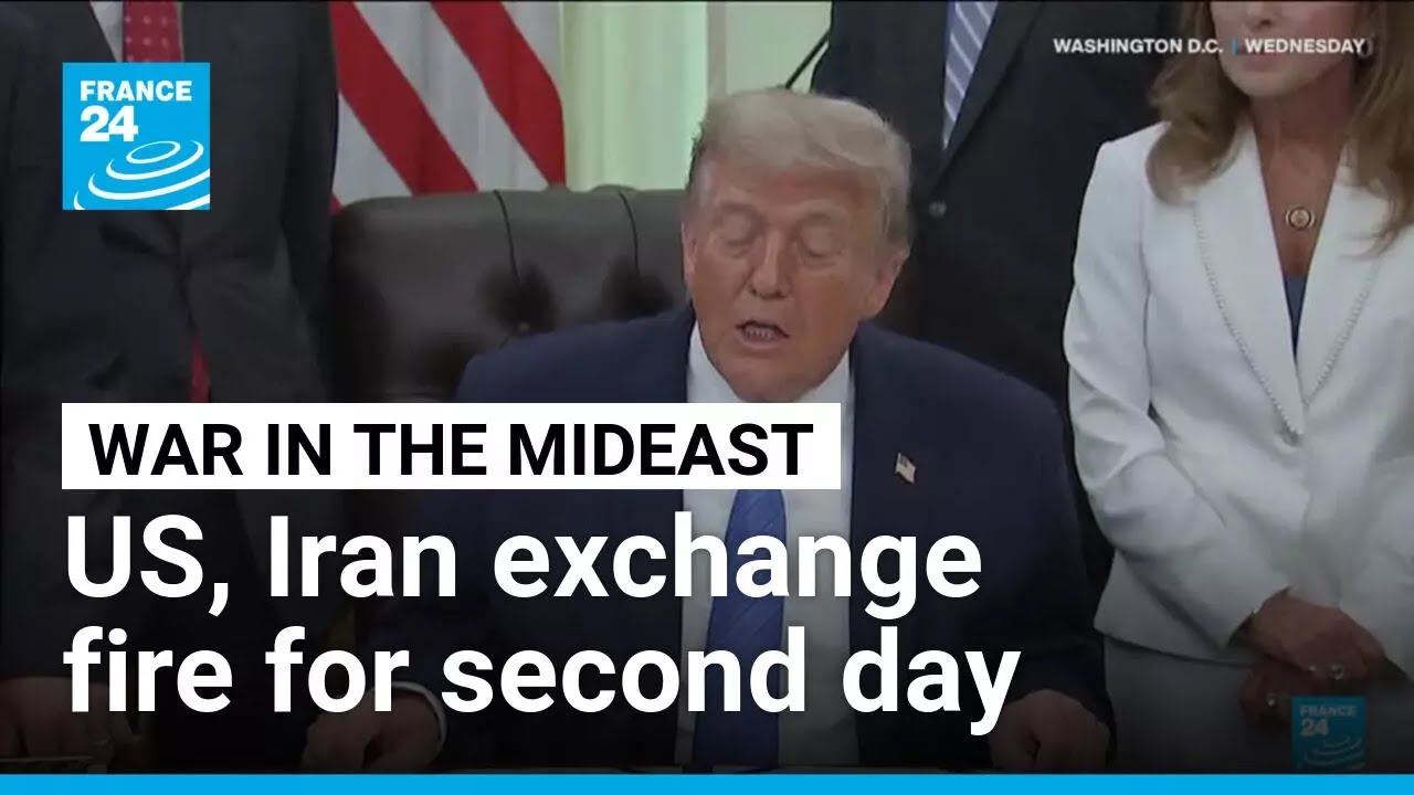 US and Iran trade airstrikes for second day as Trump threatens further strikes without peace deal, France 24 reports
