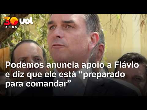 Podemos anuncia apoio a Flávio e diz que ele está ‘preparado para comandar’