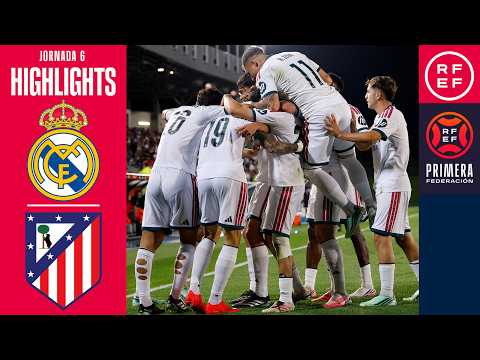 Resumen RM Castilla vs Atlético Madrileño Jornada 6