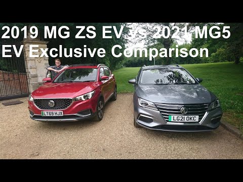 2019 MG ZS EV Exclusive and 2021 MG5 EV Exclusive Walkaround Comparison (with Richard Jackson)