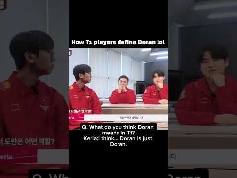 How t1 players define Doran lol