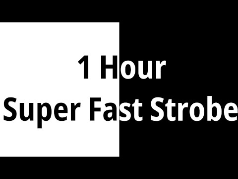 1 Hour Super Fast Strobe Lights | Flashing White & Black | *Be careful of flashing*