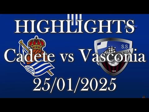 HIGHLIGHTS | Real Sociedad Cadete vs CD Vasconia sub16 | Liga Vasca Cadete J18 (25/01/2025)