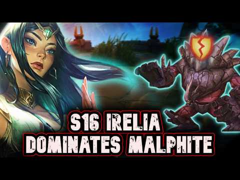 Irelia vs Malphite — The “Counter” That Got Destroyed (S16 Gameplay)