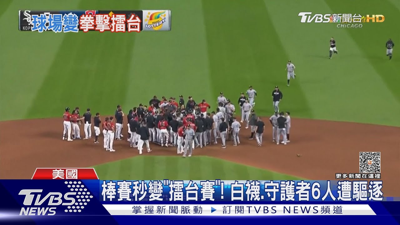 棒球賽秒變「擂台賽」! 白襪vs.守護者6人遭驅逐出場