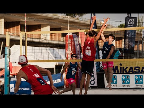 🏐 Acevedo/Iglesias (CHI) - Canet/Rotar (FRA) | 2022 VW Beach Pro Tour Futures | Montpellier 🏐