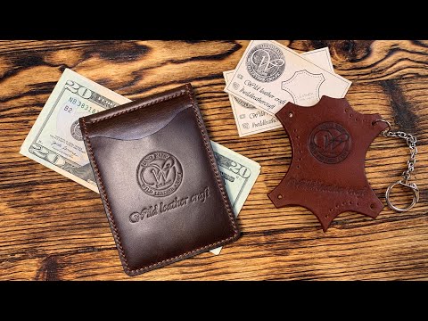 Slim wallet/Money Clip/Зажим для денег из кожи Pull-Up и Buffalo от #wildleathercraft