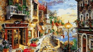 DIY Oil Painting By Numbers Paint Kits Town Frameless Canvas Home Wall Decor 40x50cm